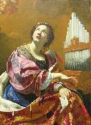 Simon Vouet Saint Cecilia oil